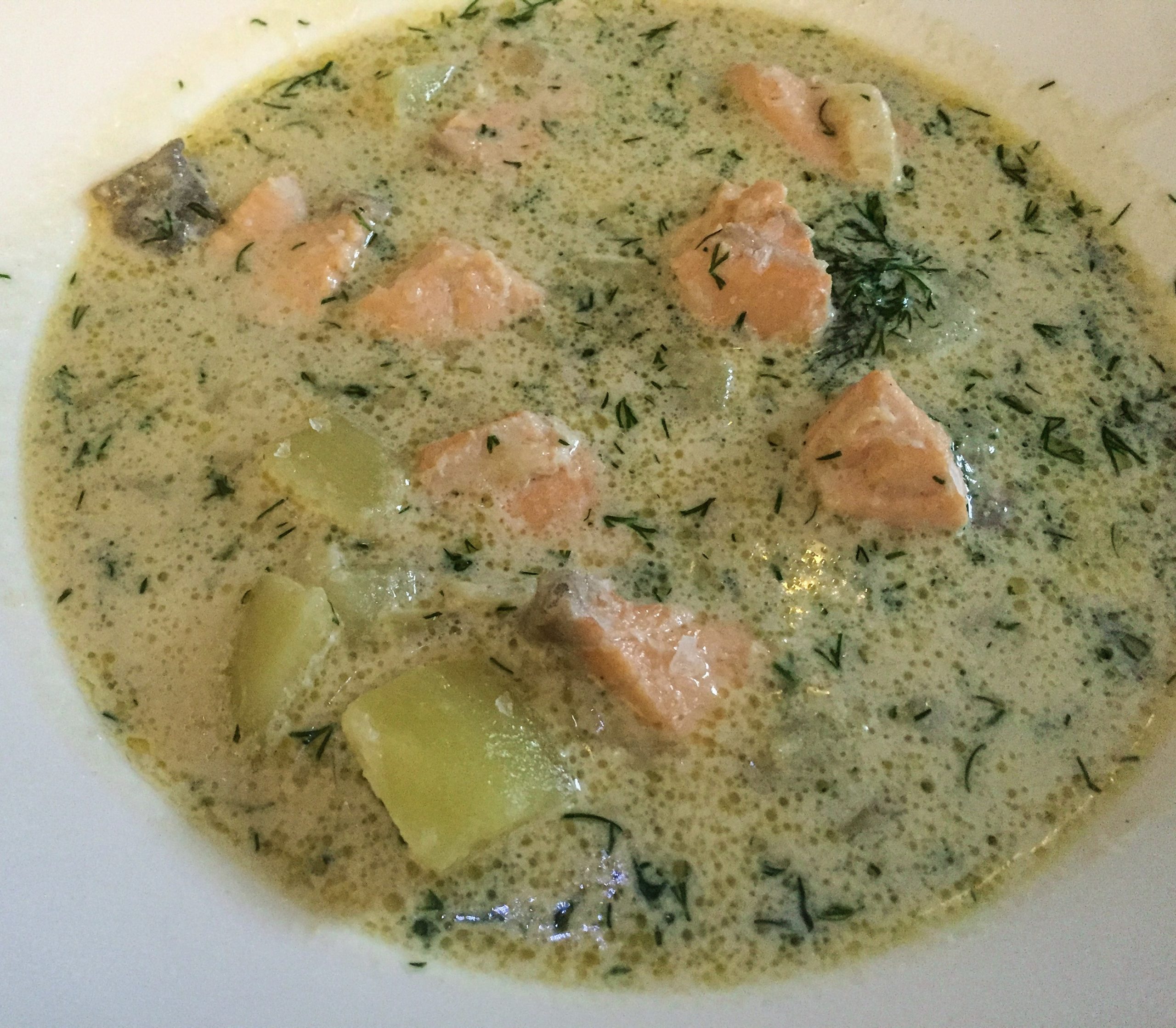 Lohikeitto (Finnish Salmon & Potato Soup)