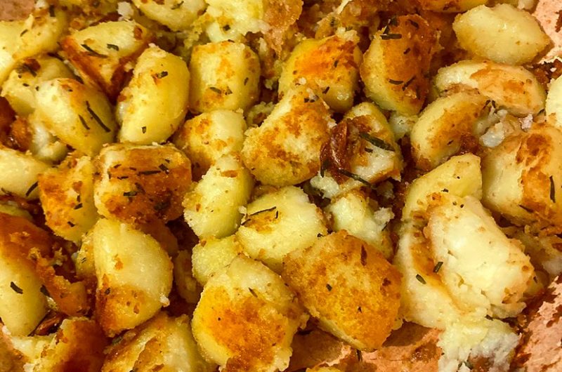 Garlic & Rosemary Crispy Melting Potatoes